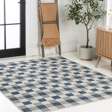 Darcy Traditional Geometric Bold Gingham Area Rug
